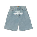 Corteiz Alcatraz Jeans Shorts - Blue