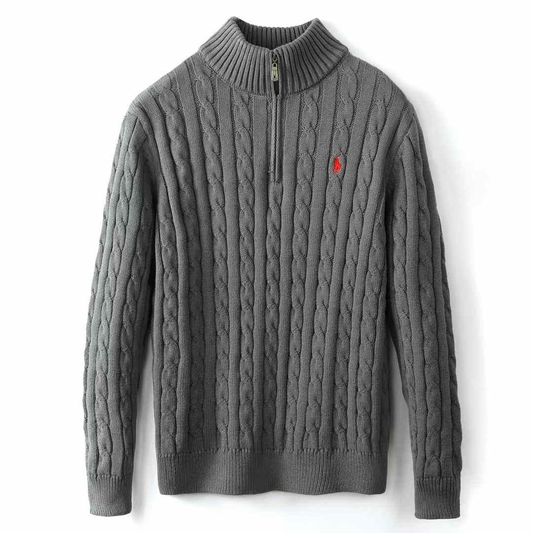 Polo Ralph Lauren Quarter Zip Sweater - Grey