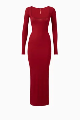 Skims Soft Lounge Dress - Red