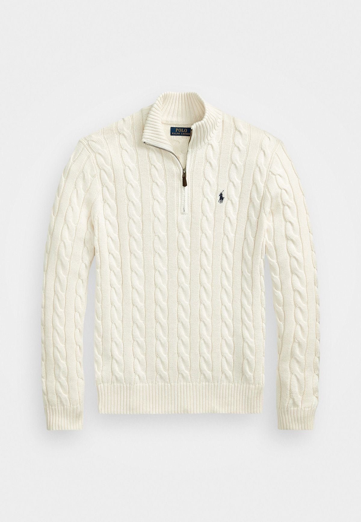 Polo Ralph Lauren Quarter Zip Sweater - Beige