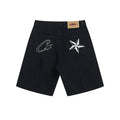 Corteiz C Star Jeans Shorts - Black