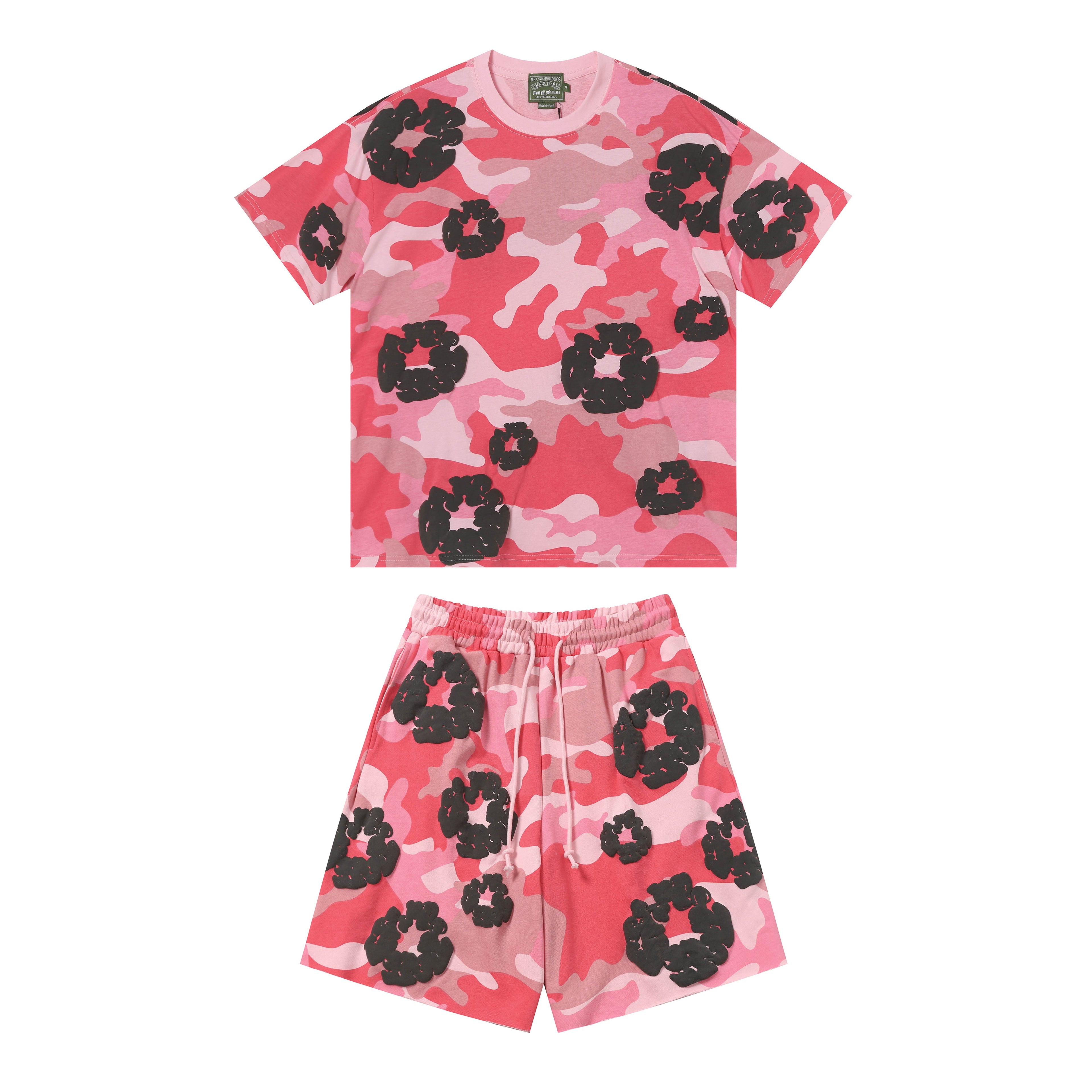 Denim Tears Short Set - Camo Pink